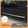 Car Sticker For Tesla Model Y Juniper 2025 2026 Scratch Protection Patch Metal Decorative Strip Door Scratch Protection Car Acce