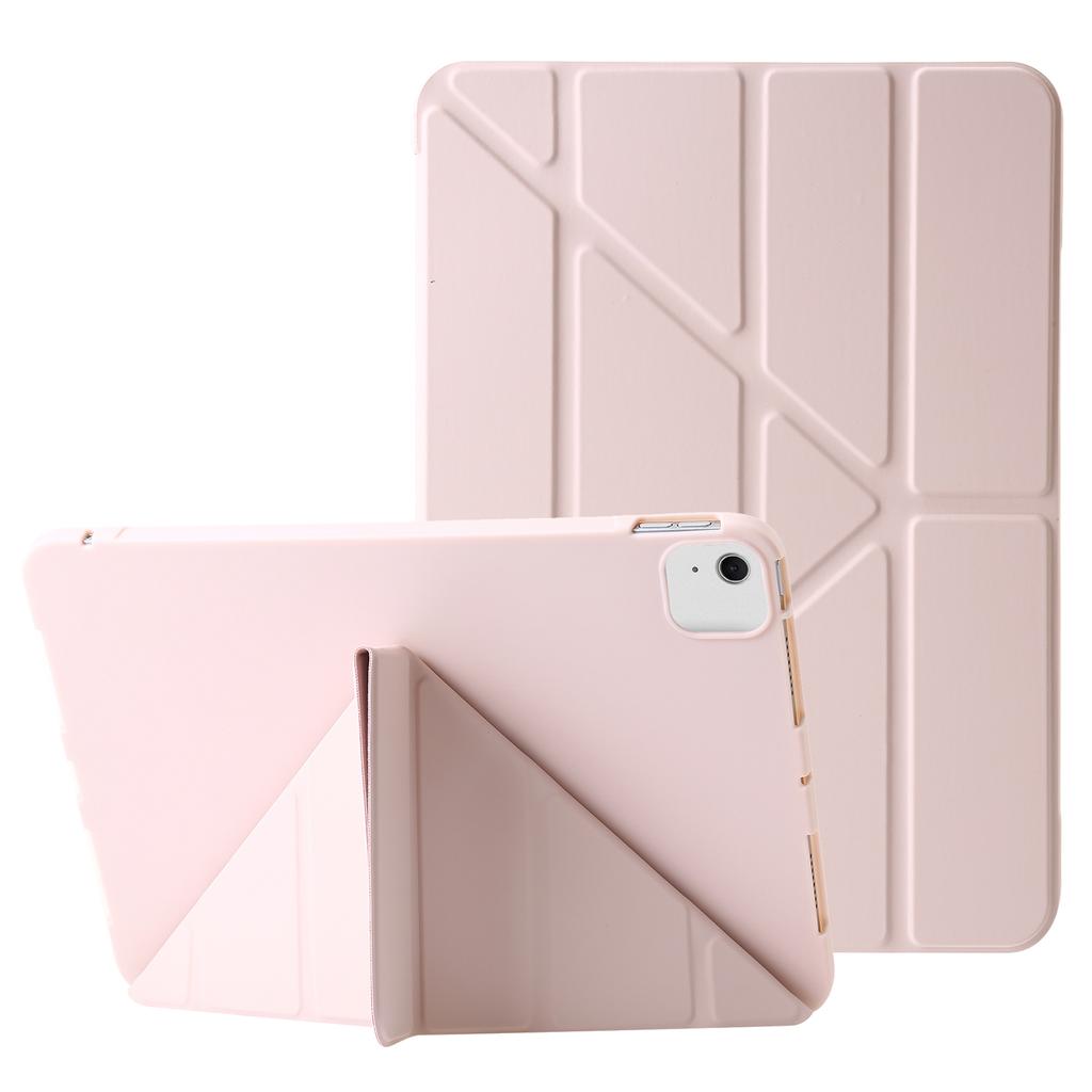 Für iPad Air 13 (2025)/(2024) Hülle Origami Ständer PU-Leder+Silikon Tablet-Hülle mit Auto Sleep/Wake