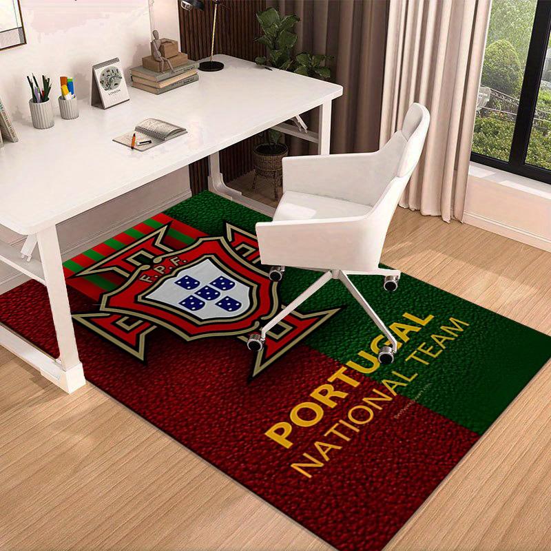 Portuguese Football Federation Crest Area Rug Office rug, Chair Rug, Decor Carpet Livingroom bedroom Mat, Large Size Fan gifts Christmas gifts