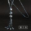 Shaped Chic Wave Crystal Necklace For Women With Colorful Tassels For Every Outfit