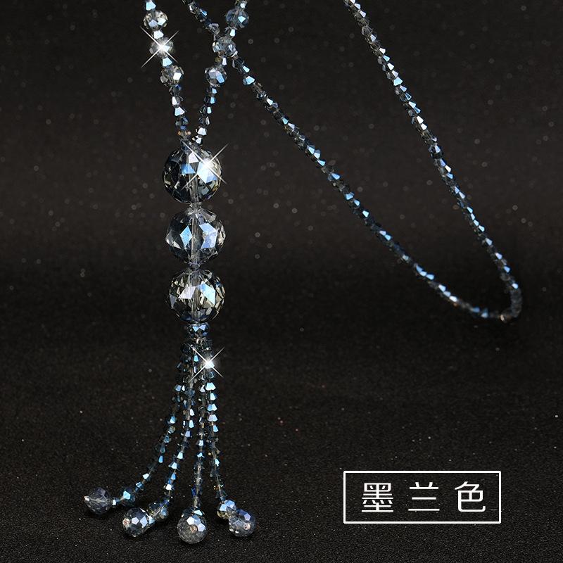 Shaped Chic Wave Crystal Necklace For Women With Colorful Tassels For Every Outfit