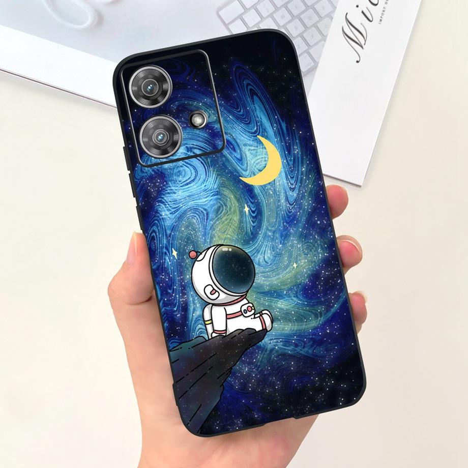 Etui do Motorola Moto Edge 40 Neo 5G Fajny Styl Miękki Silikon Guma Odporne na Uderzenia Pokrowiec na Telefon Wzór Kreskówkowy Fundas Edge40 Neo