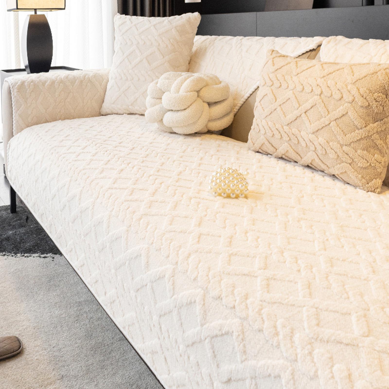 The Sofa Comes With A Velvet Seat Cover That Is Washable. It Is Suitable For 2-3 Person Sofas And Has A Non- Cover Fabric. one size