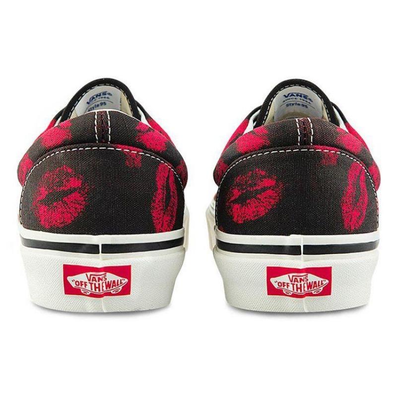Vans Era 95 Dx Valentine's Day unisex low-top skate shoes black red VN0A2RR145T
