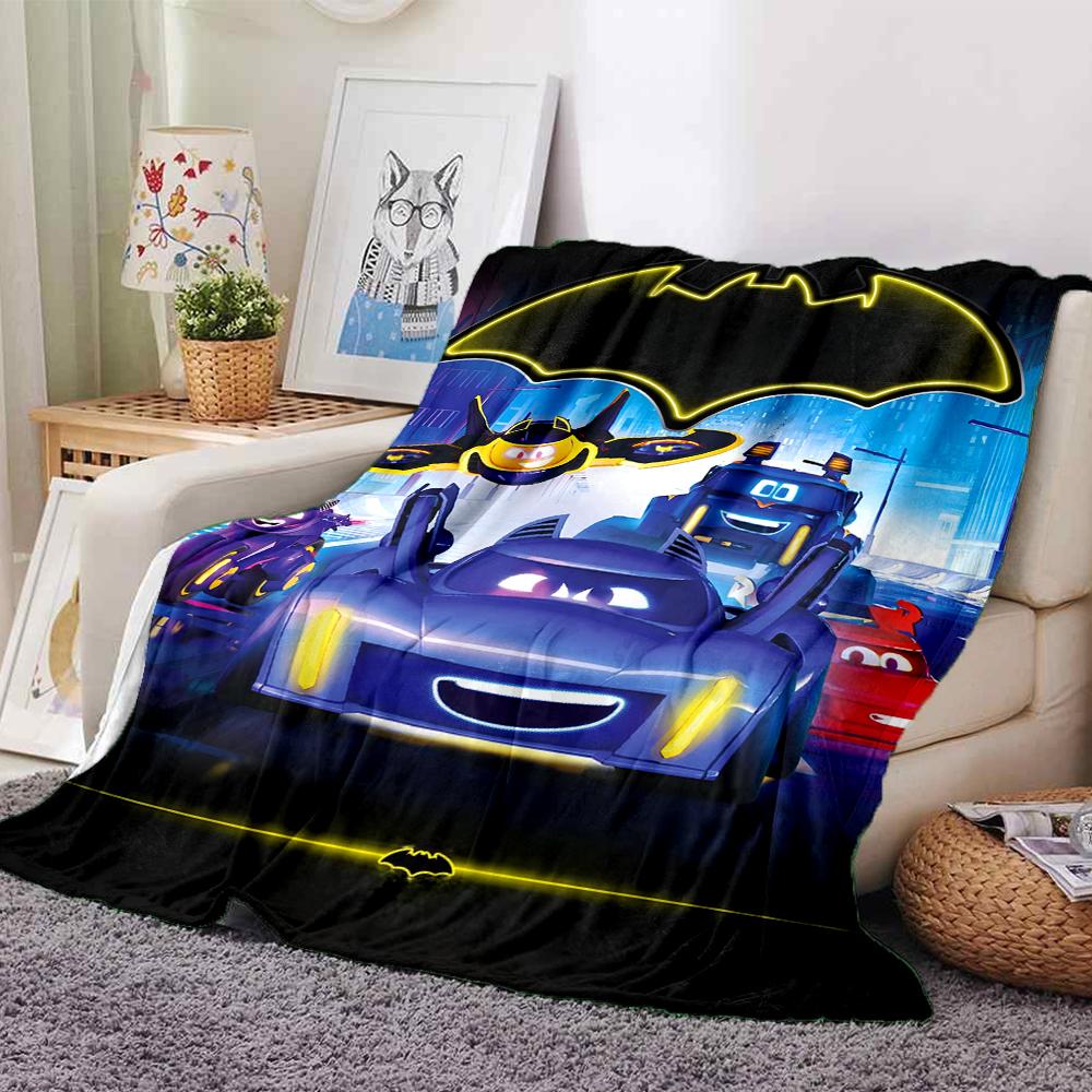 Batwheels Theme Printed Blanket - Perfect for Couch, Bed, Travel & Outdoor Use | Machine Washable, Cozy & Durable.