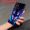 2DFlat Samsung Phone Case Galactic Butterfly Glow Applicable To Galaxy S23 S24 S25ULTRA S26 A12 A14 A15 A16 A54 A55