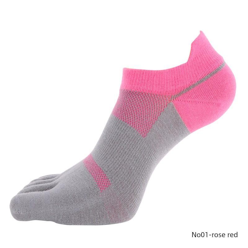 Coolmax Sportsocken Schnelltrocknend Atmungsaktiv Fünf-Zehen-Socken für Damen und Herren Outdoorsport Geteilte Zehensocken Kurze Socken