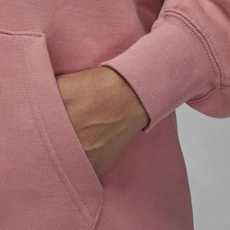 Jordan Flight Einfarbig Lässig Locker Plus Samt Sweatshirt Damen Oberteile Sternenstaub-Rot FB5111-618