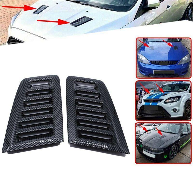 Hood Vents Style Hood Hood Vents Carbon Pattern Hood Vents Car For Ford Focus Rs St Mk2 Abs Fr