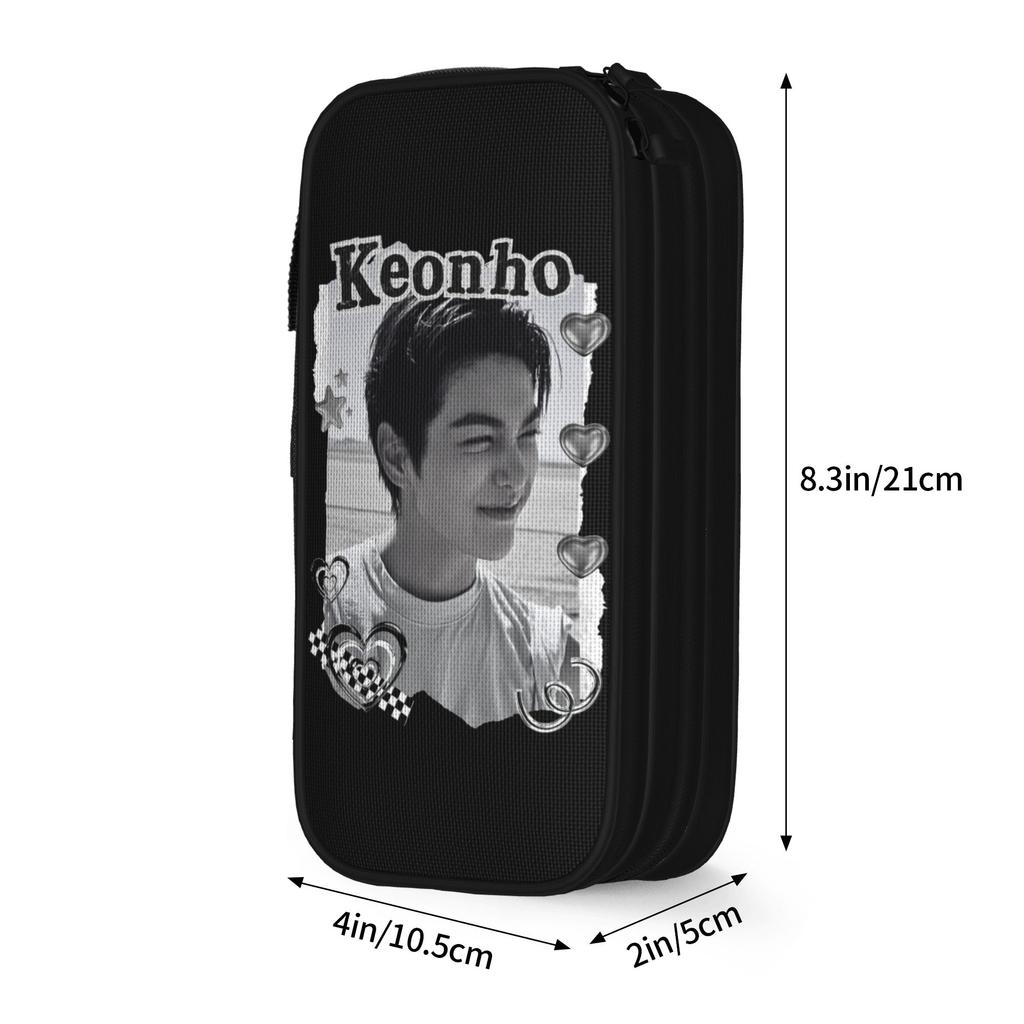 C-Cortis Keonho Kpop Boy Group Pencil Case Lovely Pen Holder Bags Kids Big Capacity Students School Gift Pencilcases