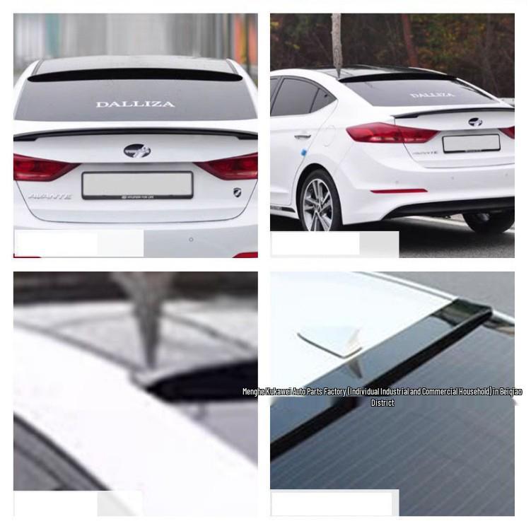 Rear Spoiler Blade for 2016-2020 Hyundai Elantra - Sport Version No-Drill