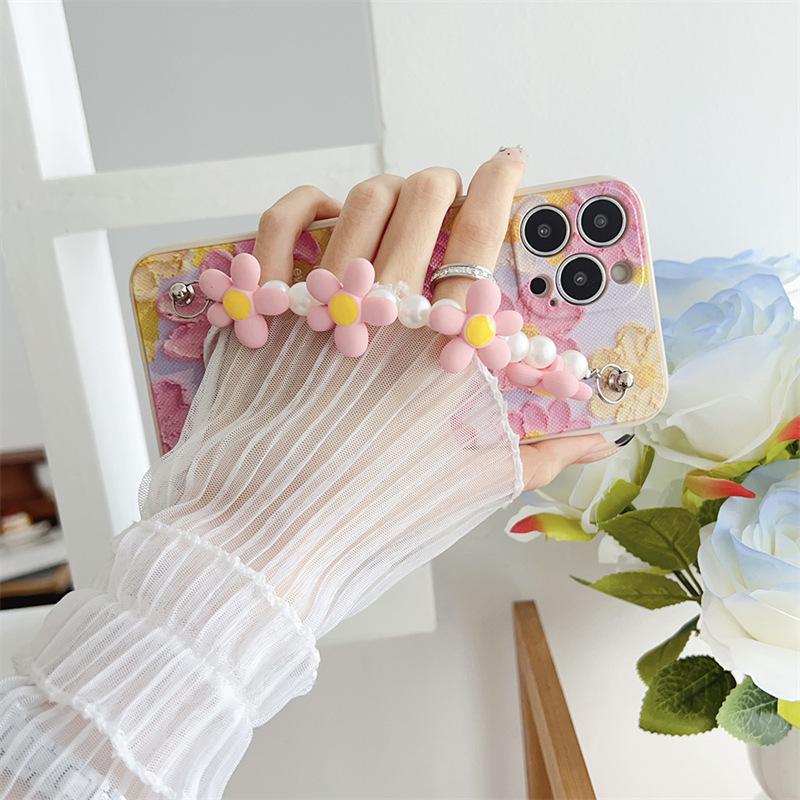 Infinix Hot 50/40 Pro & 20S Flower Chain Case for Women