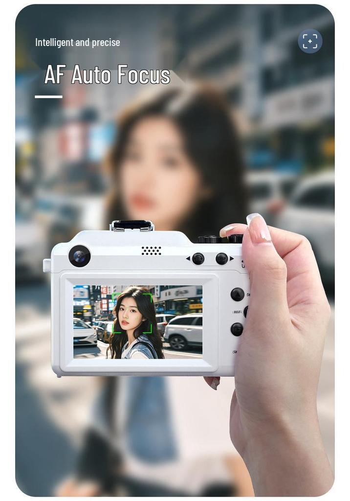 8K Dual Lens HD Camera with Optical Zoom, WiFi, and Filters