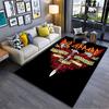 Rock Band Style Sword Carpet suitable as a non-slip mat for the living room or bedroom sofa