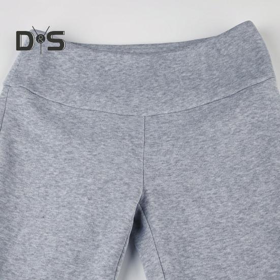 Women Flared Pants Elastic High Waist Solid Color Casual Trousers Basic Style Slim Fit Long Pants Daily Wear