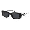 Prada Logo Rectangular Sunglasses Women Sunglasses Black 0PR14YS1AB5S0