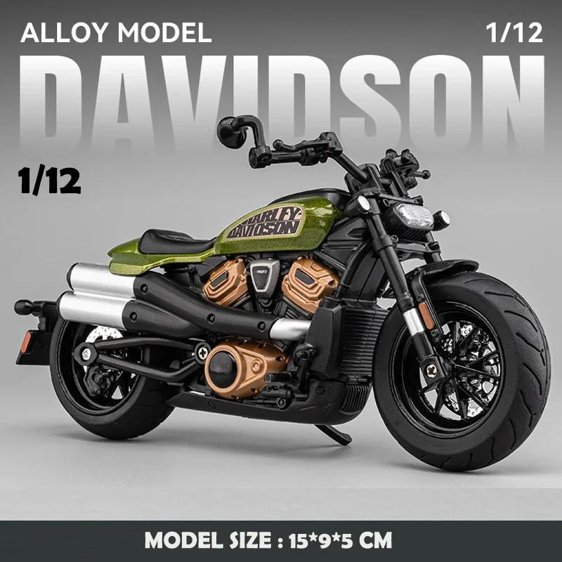 1/12 Harley Davidson Sportster S Motorrad Legierungsmodell Diecast Rennmotorrad Spielzeug Kindergeschenk Sammlung Miniatur Auto