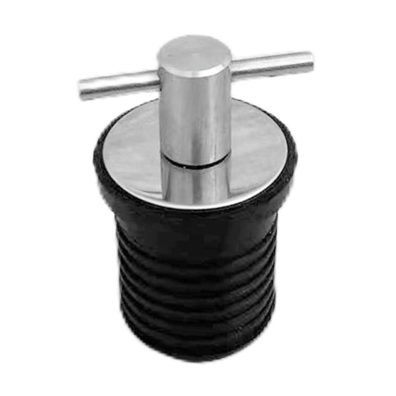 Stainless Steel Drain Twist Plug (1 inch /1-1/4 inch options)