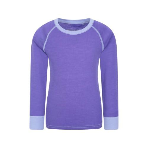 Mountain Warehouse Childrens/Kids Merino II Contrast Round Neck Base Layer Top