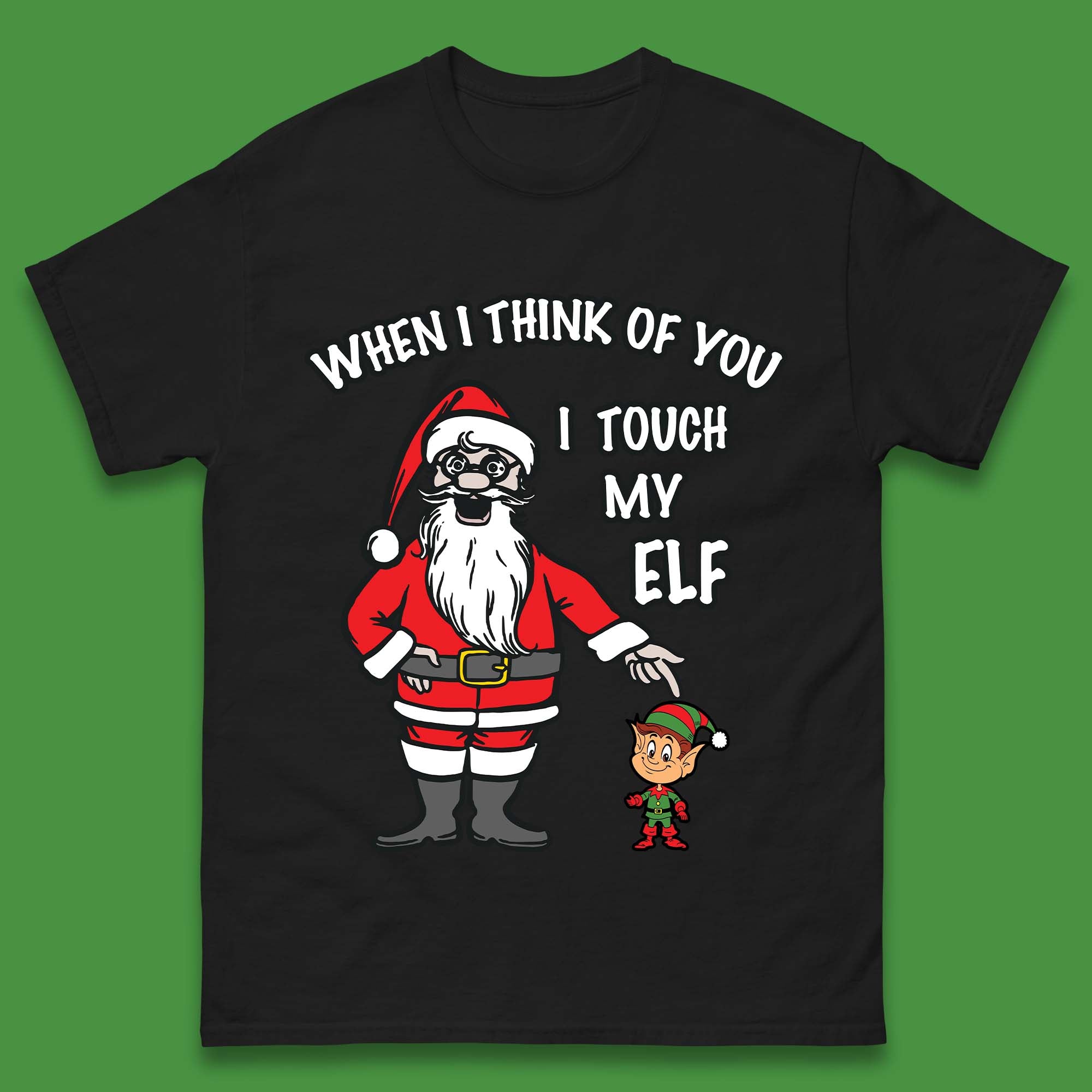 Cheeky Rude Funny Christmas Mens T-Shirt Womens Tops Tees L