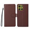 For Motorola Moto G86 Power 5G/G86 5G Case RFID Blocking 3 Card Slots PU Leather Phone Cover with Wrist Strap