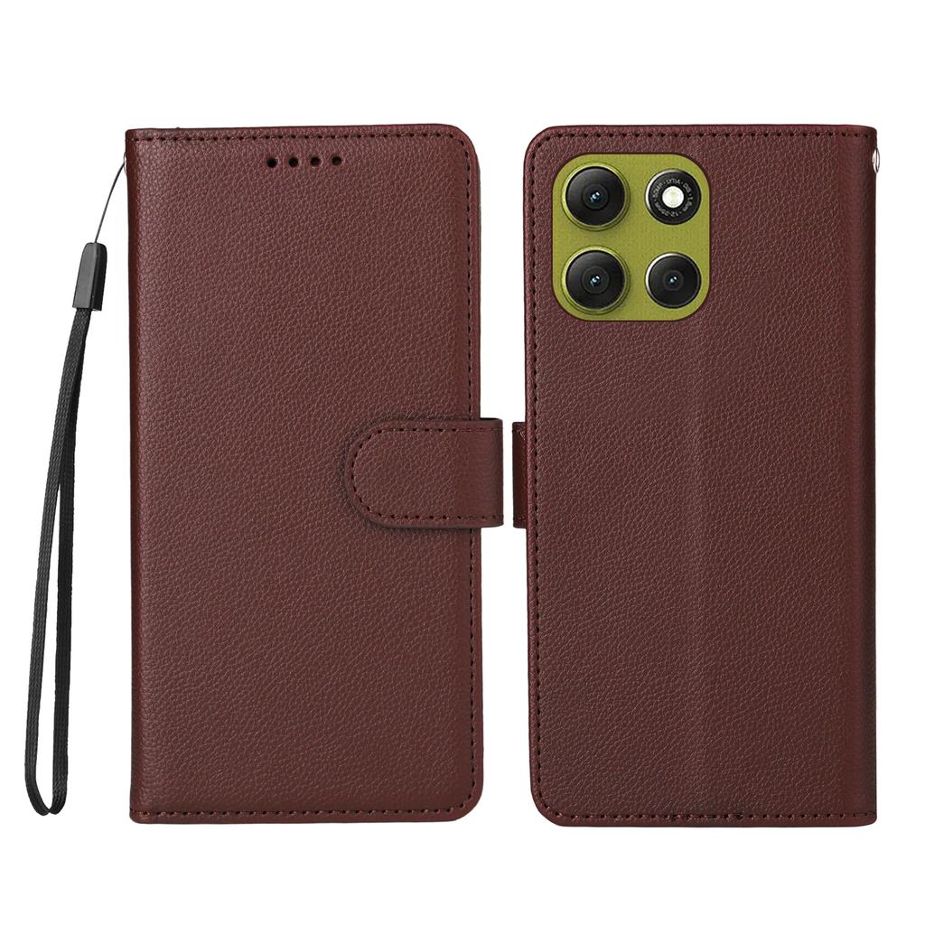 For Motorola Moto G86 Power 5G/G86 5G Case RFID Blocking 3 Card Slots PU Leather Phone Cover with Wrist Strap