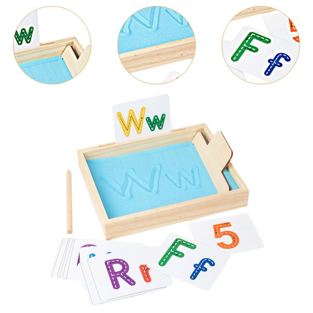 Sand Tray Educational Toys Wooden Sand Tray Learning Tool for  Painting Training Classroom Drawing