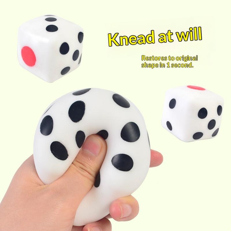 Dice Kawaii Soft Slow Rising Large 6-Sided Dice With Dots Stress Relief Kids Toys Collection Decorative Props