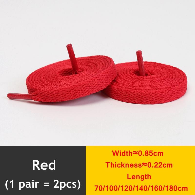 1 Pair New Black White Shoe Laces / AF1 Shoelaces Flat Thicken Weave Craft Off High-top Sneaker Shoelace Accessories 25 Colors