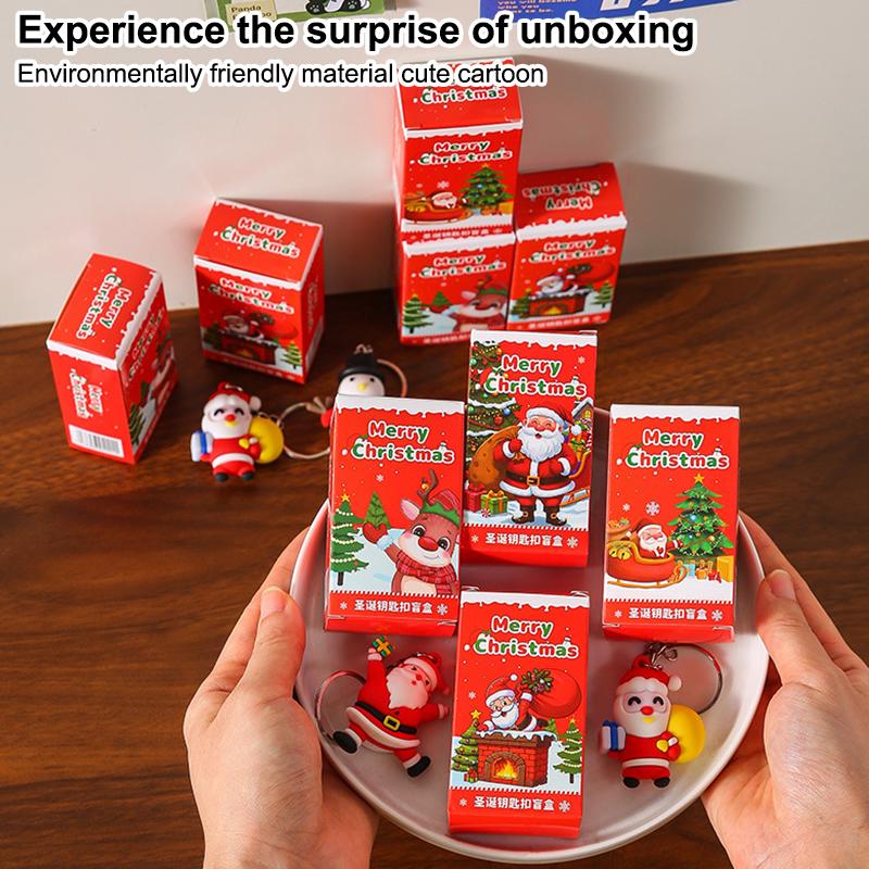 24Pcs Christmas Themed Party Key Ring Gift Pack Surprise Box Suitable As Christmas Gift Party Gift Best For Christmas