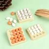 1:12 Dollhouse Miniature Eggs Kitchen Food Model (Tray+16Pcs Eggs) Kitchen Decor