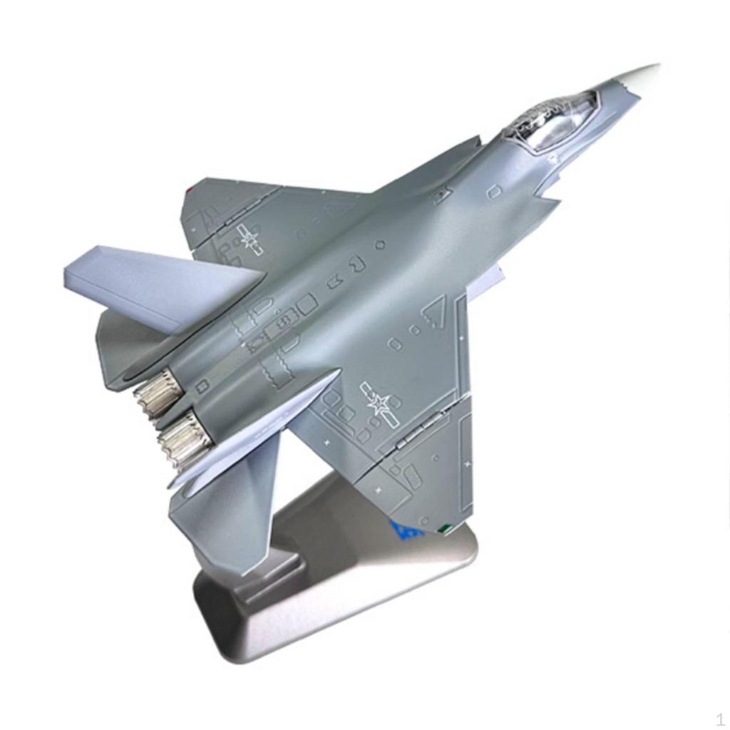 Fighter Jet Model 35 Alloy with Stand Toy for Aviation Fans History