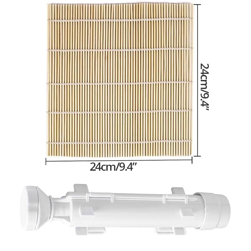 Sushi Sushi Maker Set Bazooka Kit Machine Rice Mold With Bamboo Sushi Rolling Mat Rice Paddle Diy Kitchen Tools Accessories