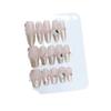 Pure Handmade Phototherapy Nail Art Tea Color Mountain Wild Wear Nail Finished Cat Eye Nail Art Patches Show Whiteness and Temperament