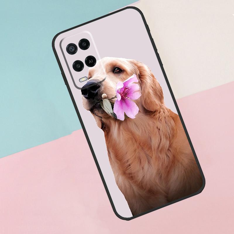 Golden Retriever Dog For Oppo A74 A94 A54 A80 A78 A98 A40 A60 A18 A38 A58 A15 A17 A77 A57S A16 A76 A96 Phone Case
