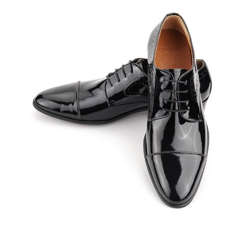 Roshoeman 6047-1 Straight Tip Black Crinkle
