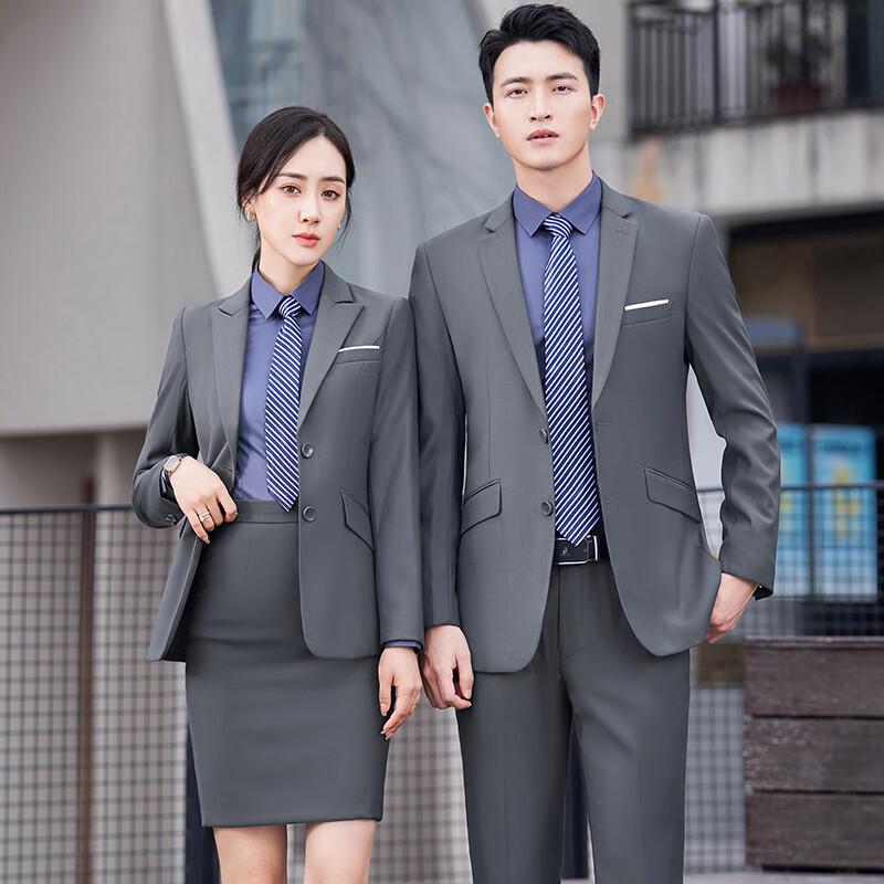 Tluoman Wrinkle-Resistant Business Suit Set