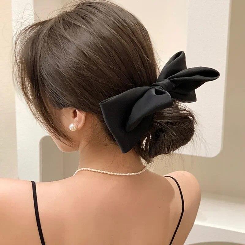 3D Bow Spring Hair Pin Cute Princess Hair Clips Ribbon Barrettes Headwear for Girls Women Hair Accessories