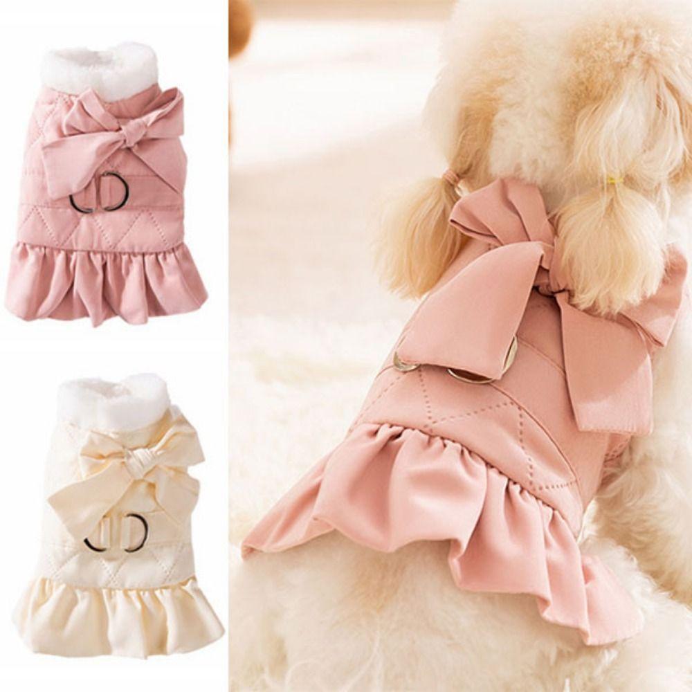 Adjustable Pet Princess Skirt Thickened Cute Wind Dress Cute Puppy Clothes Cat Accessories