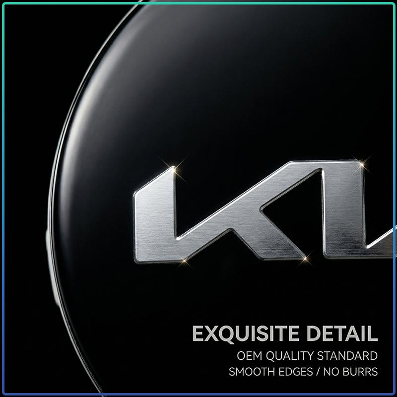 4 Pezzi 58MM Coprimozzi Centrali per Ruote Auto Badge Coprimozzo Cerchione Emblema Styling Per Kia Sauer CUB CEED Cerato Forte K8 K900 Optima Picanto RIO VG Ray EV