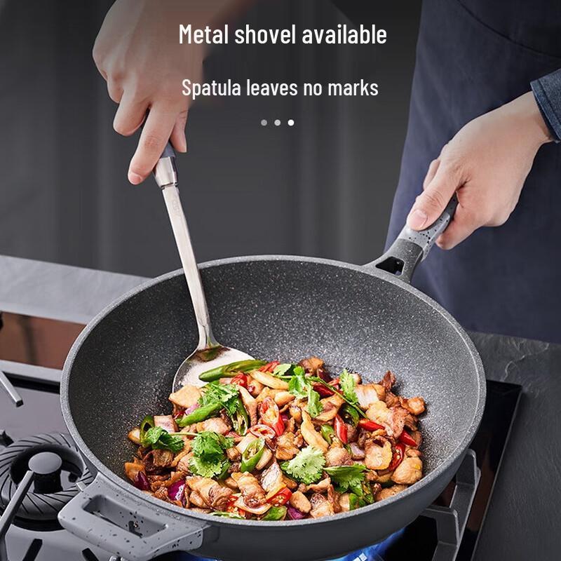 Aishida 30cm Titanium Non-Stick Wok