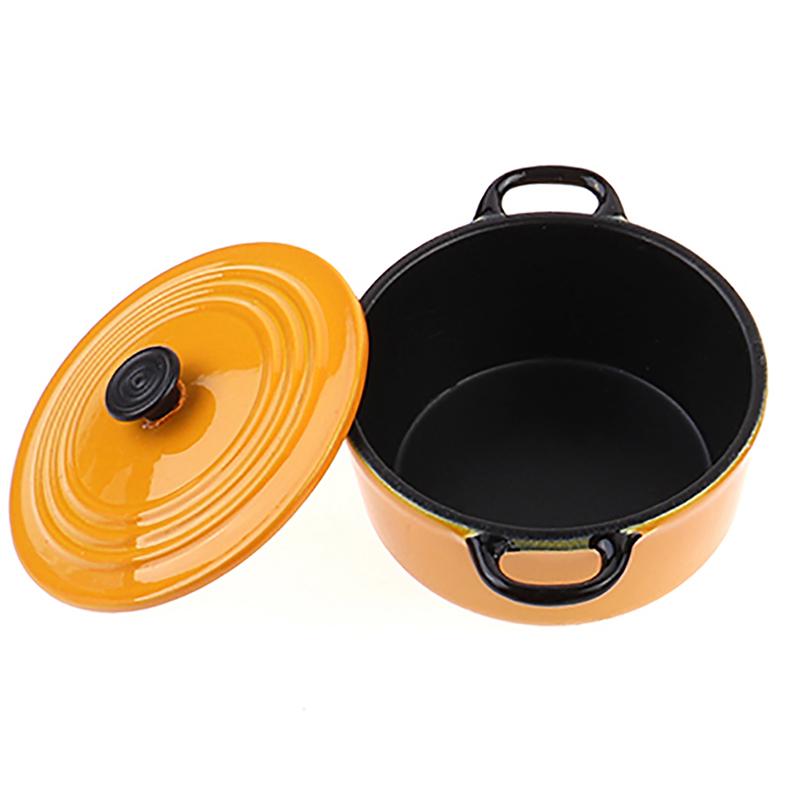34*17mm 1:12 dollhouse miniature kitchen cooking ware pot boiler pan toy