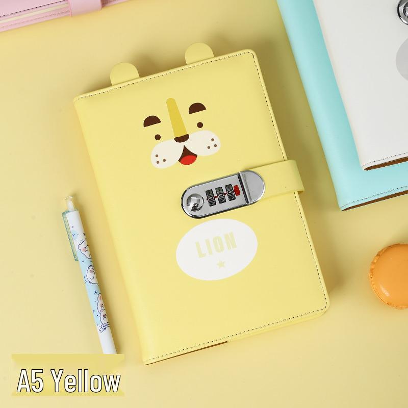 Minimalist Lock Diary & Notebook with Invisible Combination Closure for Students & Professionals