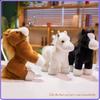 Simulation Cute Horse Plush Toy Stuffed Animal Toy Brown White Black Soft Realistic Horse Toy Home Decoration Kids Birthday Gift