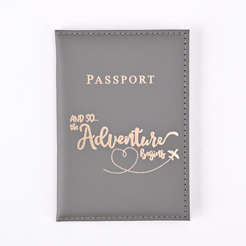 2024 Stylish PU Leather Passport and Ticket Holder with Textured Design