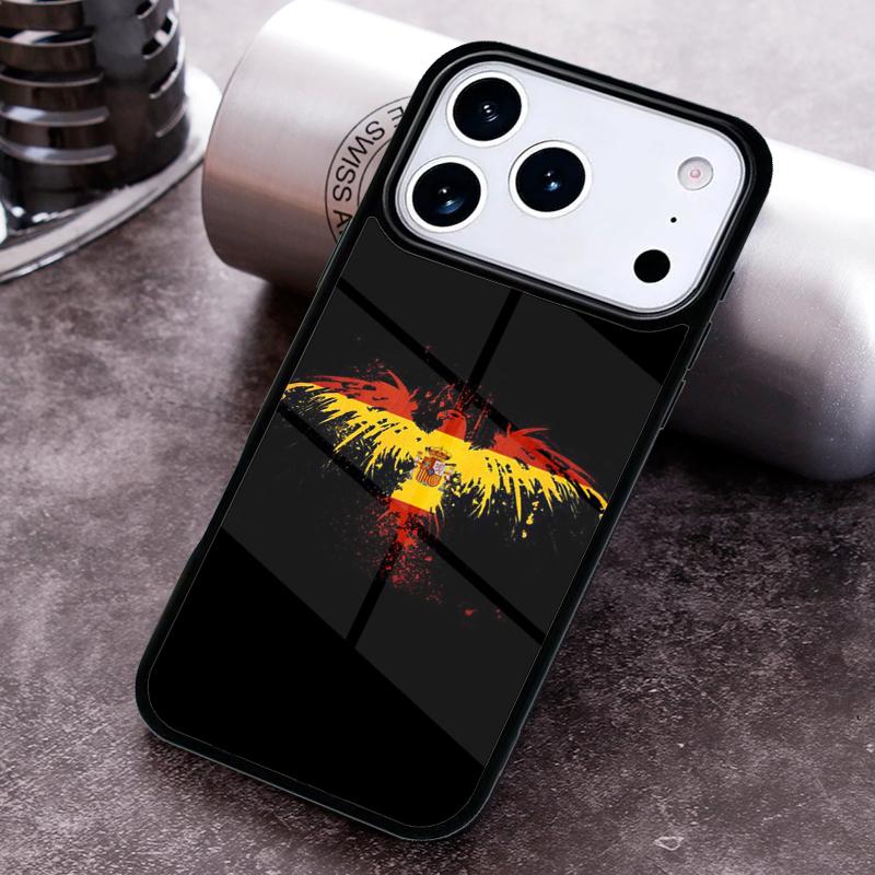 Spain Spanish Flag Phone Case For iPhone 17,16e,15,14,13,12,11,Mini,Pro,MAX soft Silicone Cover