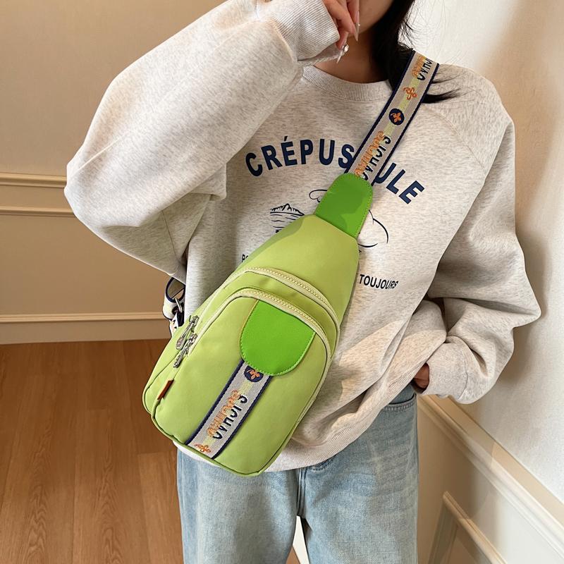 Women's Chest Bag Solid Color Shoulder Crossbody Bag