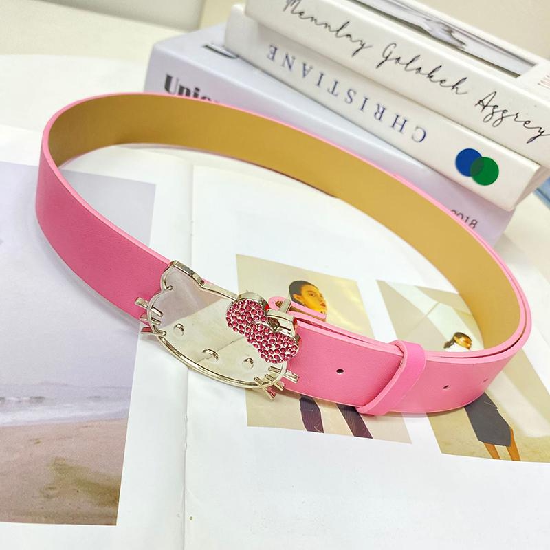 1PZ Guaina Regali di Festa Sanrio Hello Kitty Cintura Vita Ragazze Carine Cintura Brillante Versatile Accessori per Jeans