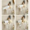 Adhesive Bathroom Hair Dryer Holder Vanities Storage Station For Styling Tools Makeup Accessories Easy Installation