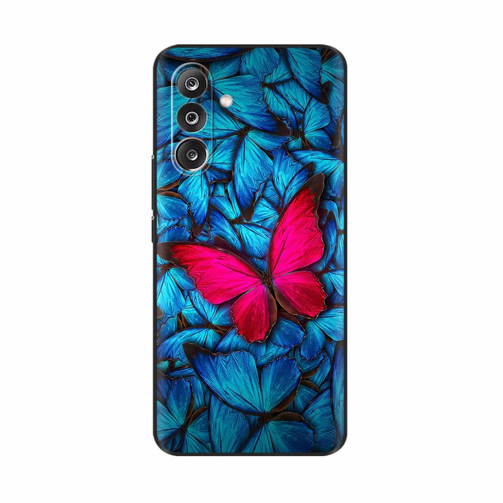 For Samsung M36 5G Case M366B Cute Flowers Cat Painted Shockproof Silicone Back Cover For Samsung Galaxy M36 M35 M34 Phone Cases